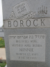 Minnie Krimholtz Borock Headstone